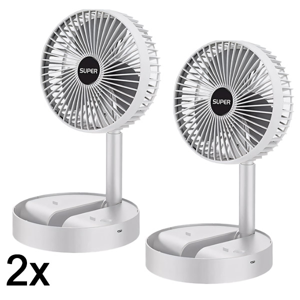 2x USB stalinis elektrinis ventiliatorius | FOLDICOOL  + E-knyga