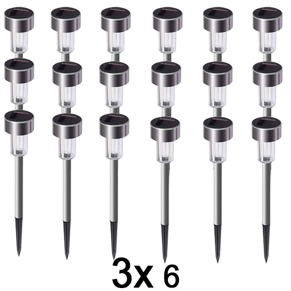 3x Saulės baterijos žibintai (6 vnt.) | SOLSTRE