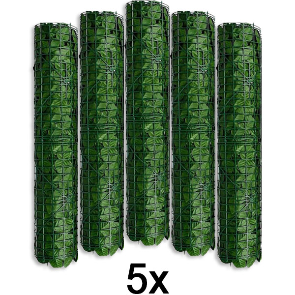 5x Dirbtinių lapų tvorelė-uždanga | LEAFPANEL