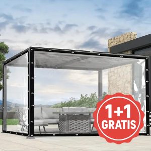 Terasos uždangalas – Pastatomas per 5 minutes, be gręžimo | COVERKA 1+1 NEMOKAMAI