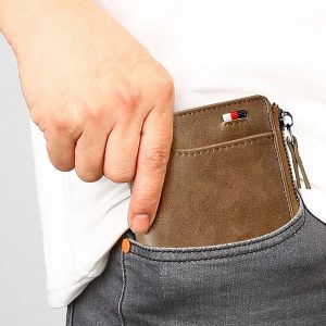 Saugi odinė užtraukiama piniginė | ZIPPWAL